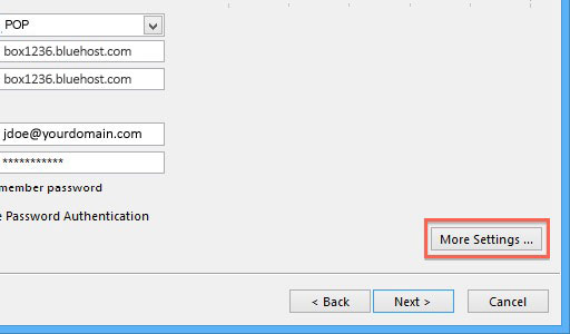 More Settings