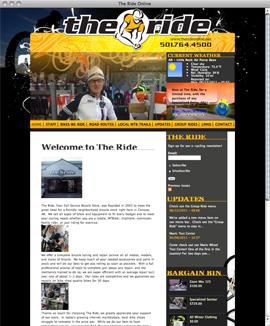 Web design web development content management drupal bikes bicycle shop Conway Arkansas